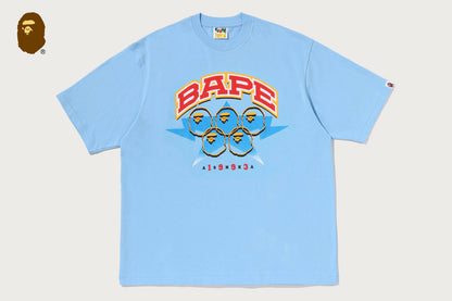 BAPE TWIN STA SPORT COLLEGE 寬鬆版短袖T恤