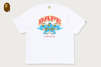 BAPE TWIN STA SPORT COLLEGE 寬鬆版短袖T恤