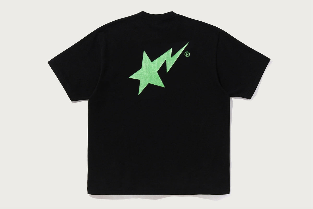 BAPE METALLIC BAPE STA LOGO RELAXED FIT TEE