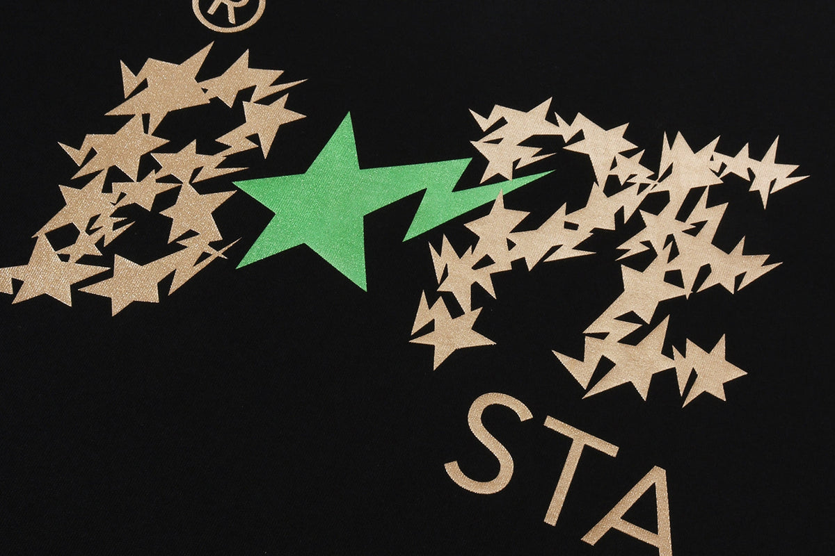 BAPE METALLIC BAPE STA LOGO RELAXED FIT TEE