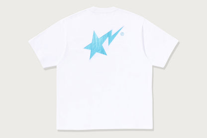 BAPE METALLIC BAPE STA LOGO RELAXED FIT TEE