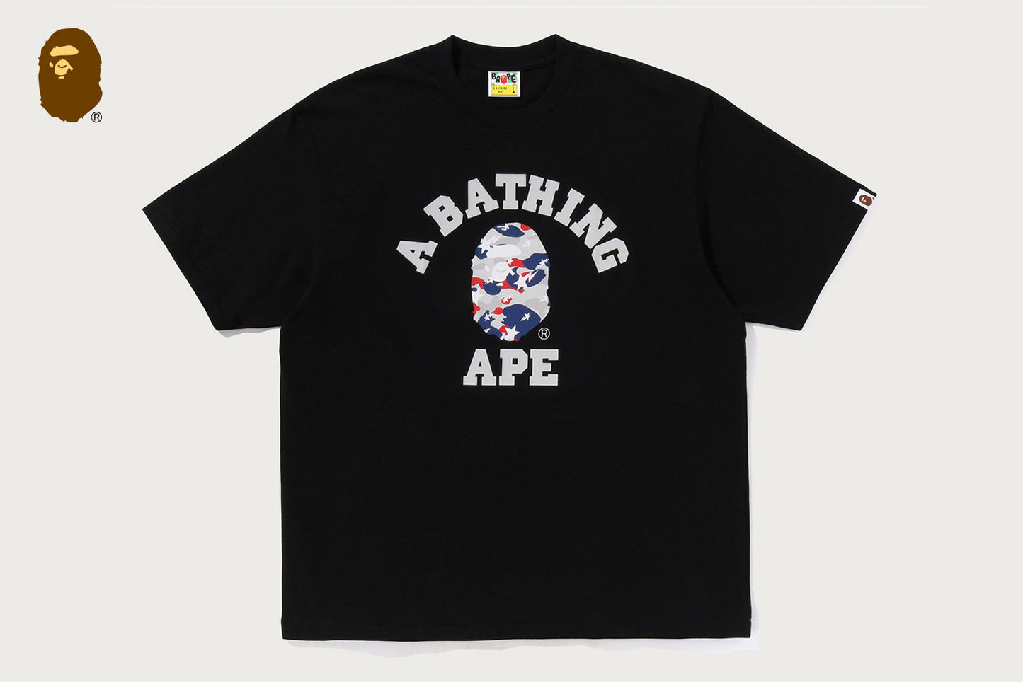 BAPE STA STRIKE CAMO 大學休閒版型短袖T恤