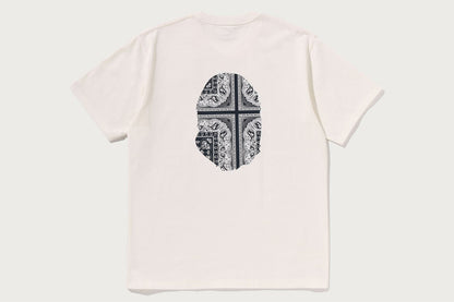BAPE PAISLEY PATTERN APE HEAD TEE