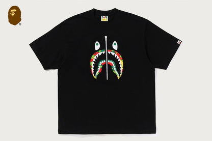 BAPE STA CAMO SHARK FACE RELAXED FIT TEE