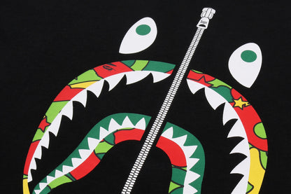 BAPE STA CAMO SHARK FACE RELAXED FIT TEE