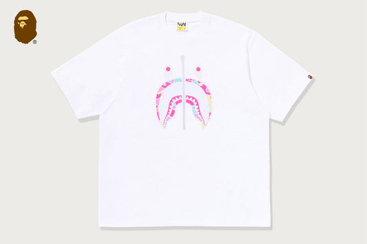 BAPE STA CAMO SHARK FACE RELAXED FIT TEE
