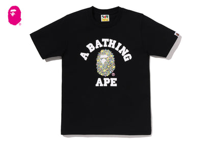 BAPE BLING STAR GLITTER COLLEGE TEE