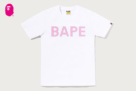 BAPE CRYSTAL STONE BAPE LOGO TEE