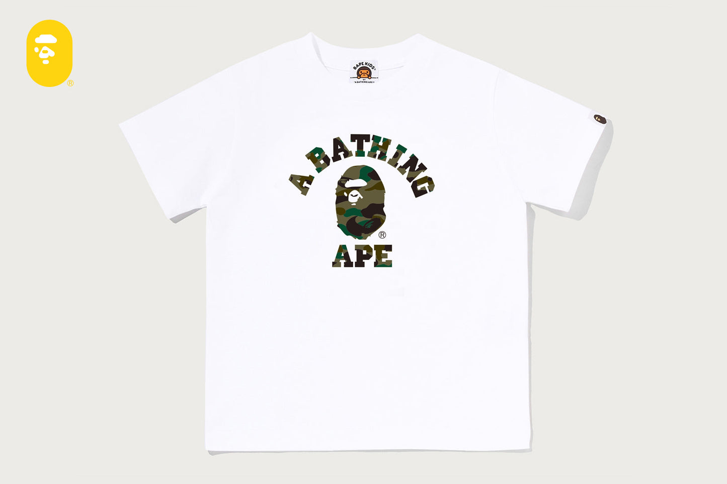 BAPE 1ST CAMO 大學T恤