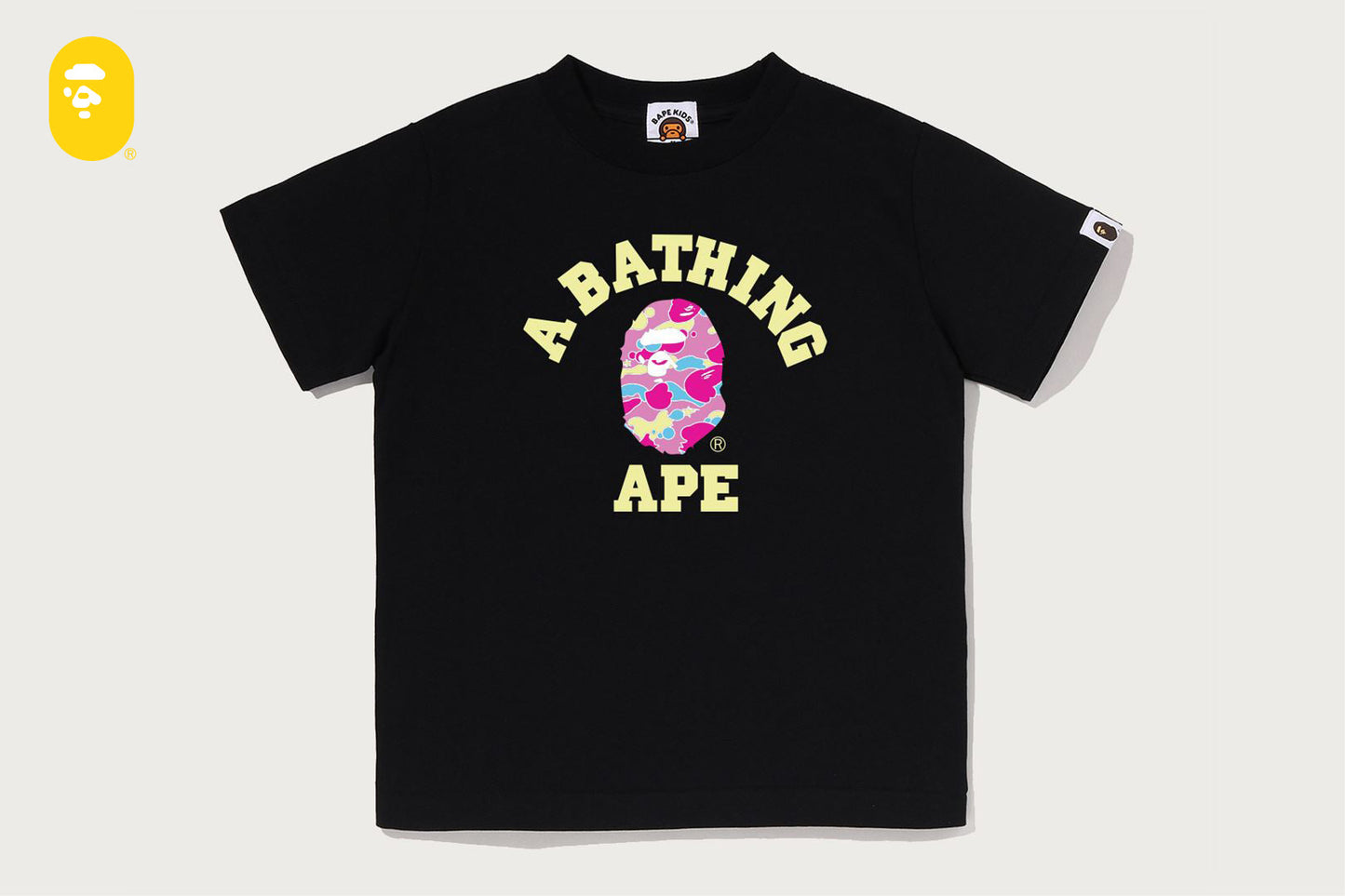 BAPE STA CAMO COLLEGE TEE