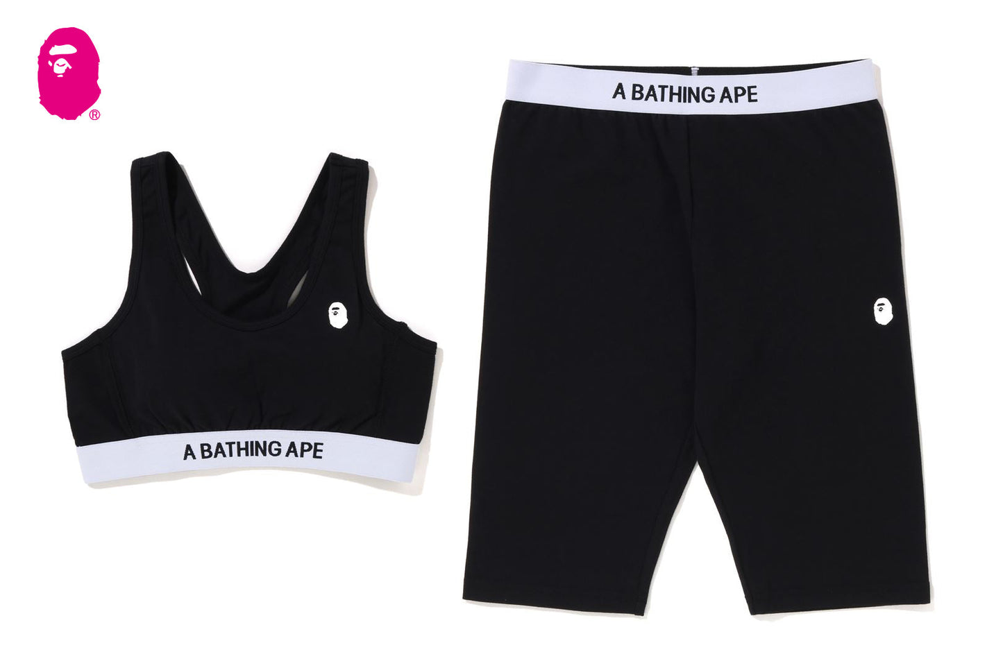 BAPE 運動胸罩與騎行短褲套裝