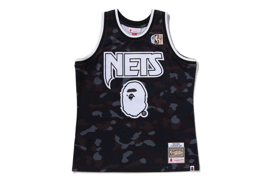 BAPE BAPE X M&N NBA 新澤西網隊搖擺人球衣