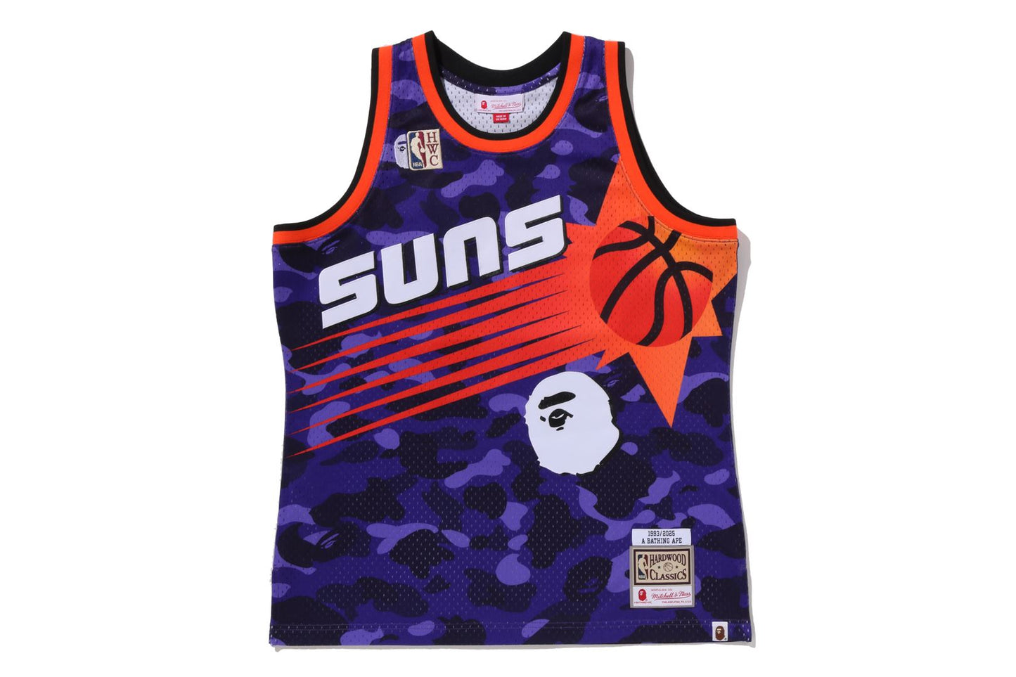 BAPE BAPE X M&N NBA PHOENIX SUNS SWINGMAN JERSEY