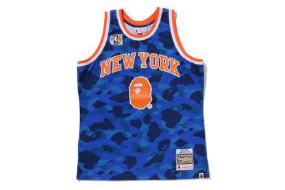 BAPE X M&N NBA NEW YORK KNICKS SWINGMAN JERSEY