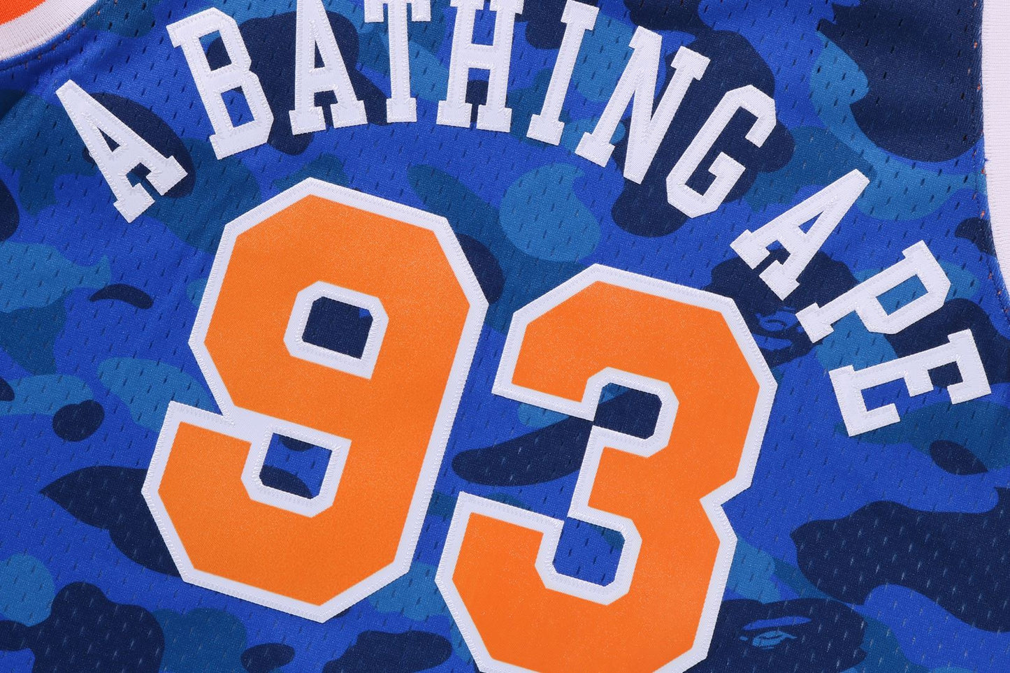 BAPE X M&N NBA NEW YORK KNICKS SWINGMAN JERSEY
