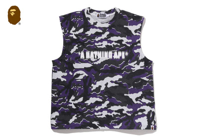 BAPE GLITCH WOODLAND CAMO 重洗浴衣風格短版背心