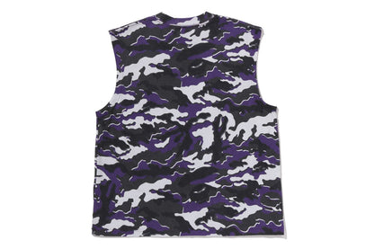 BAPE GLITCH WOODLAND CAMO 重洗浴衣風格短版背心