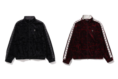 BAPE SOLID CAMO VELOUR METAL ONE POINT RELAXED FIT TRACK JACKET