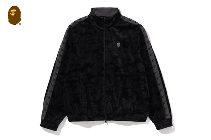 BAPE SOLID CAMO VELOUR METAL ONE POINT RELAXED FIT TRACK JACKET