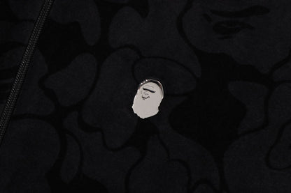 BAPE SOLID CAMO VELOUR METAL ONE POINT RELAXED FIT TRACK JACKET