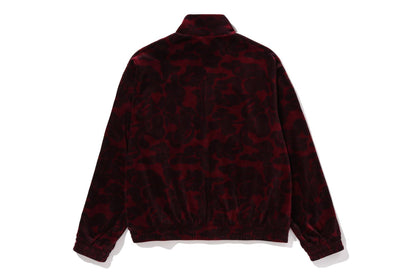 BAPE SOLID CAMO VELOUR METAL ONE POINT RELAXED FIT TRACK JACKET