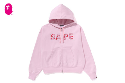 BAPE ABC CAMO CRYSTAL LOGO 寬版拉鍊連帽外套
