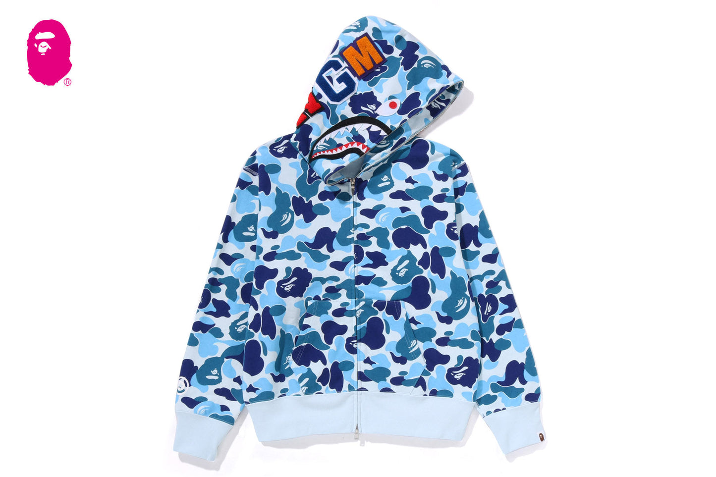 BAPE ABC CAMO SHARK FULL ZIP HOODIE