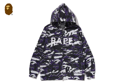 BAPE GLITCH WOODLAND CAMO FULL ZIP HOODIE