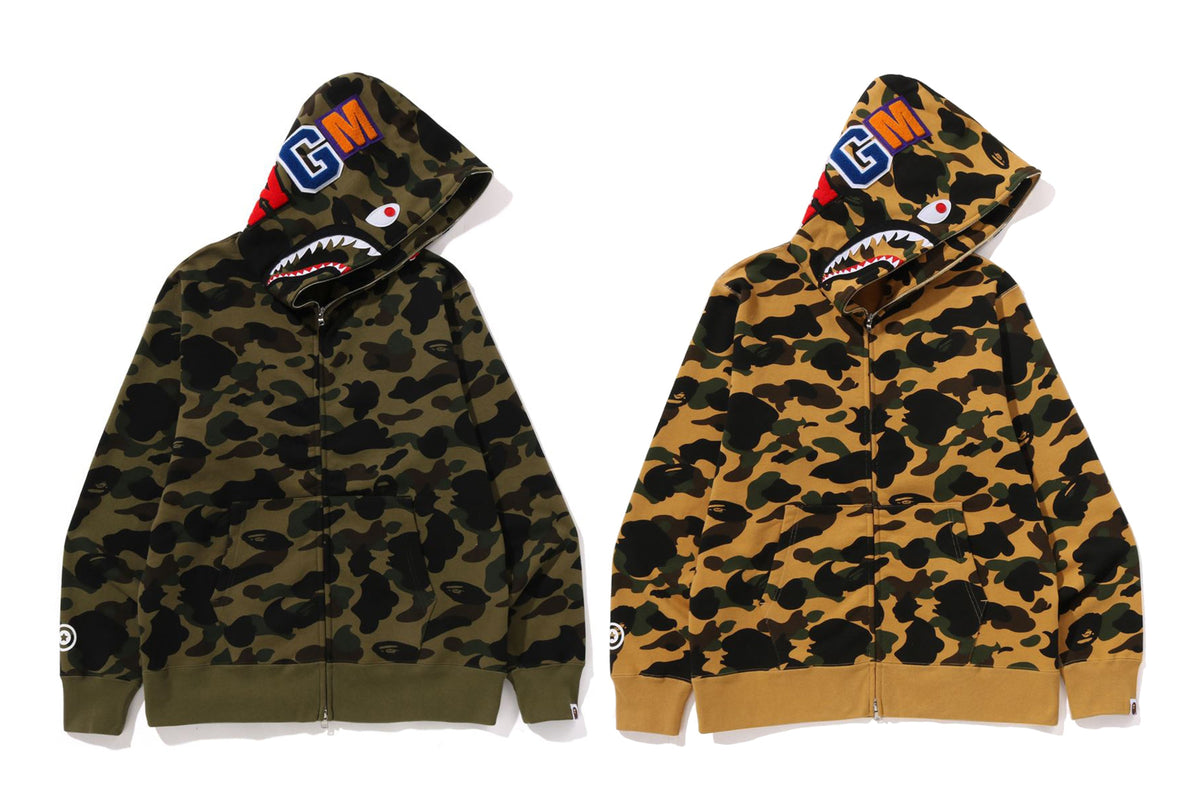 BAPE 1ST CAMO SHARK FULL ZIP HOODIE