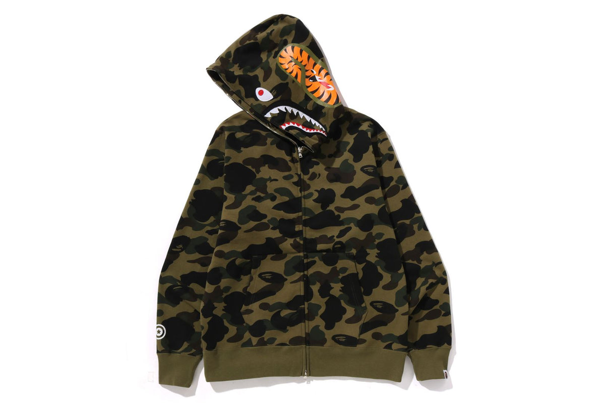 BAPE 1ST CAMO SHARK FULL ZIP HOODIE