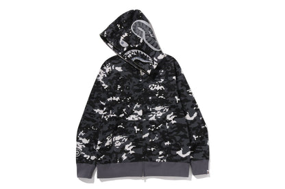 BAPE MULTI PIXEL CAMO SHARK REGULAR FIT FULL ZIP HOODIE