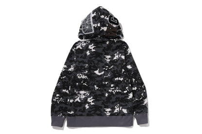 BAPE MULTI PIXEL CAMO SHARK REGULAR FIT FULL ZIP HOODIE