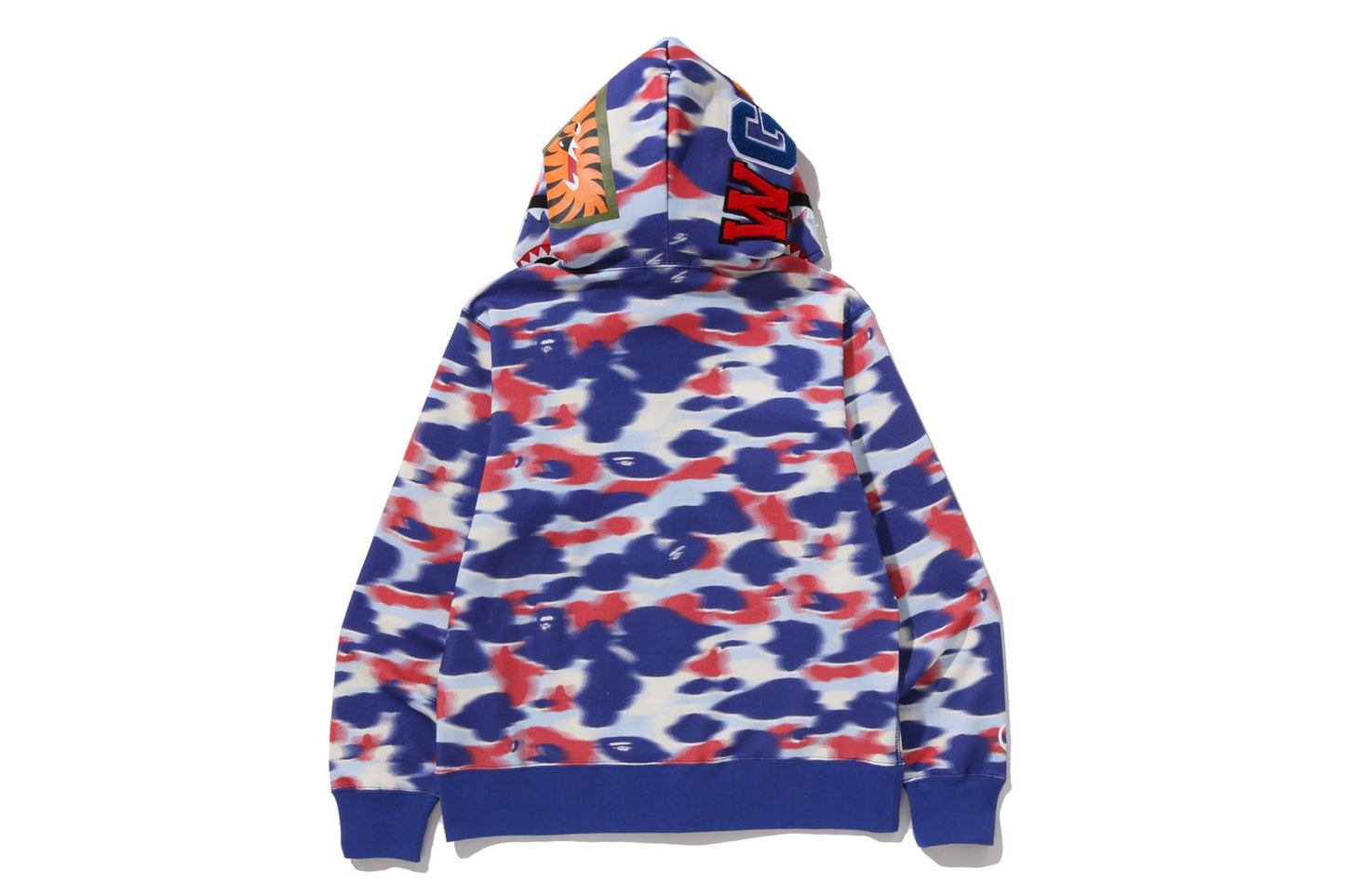 BAPE SCREEN CAMO SHARK FULL ZIP HOODIE