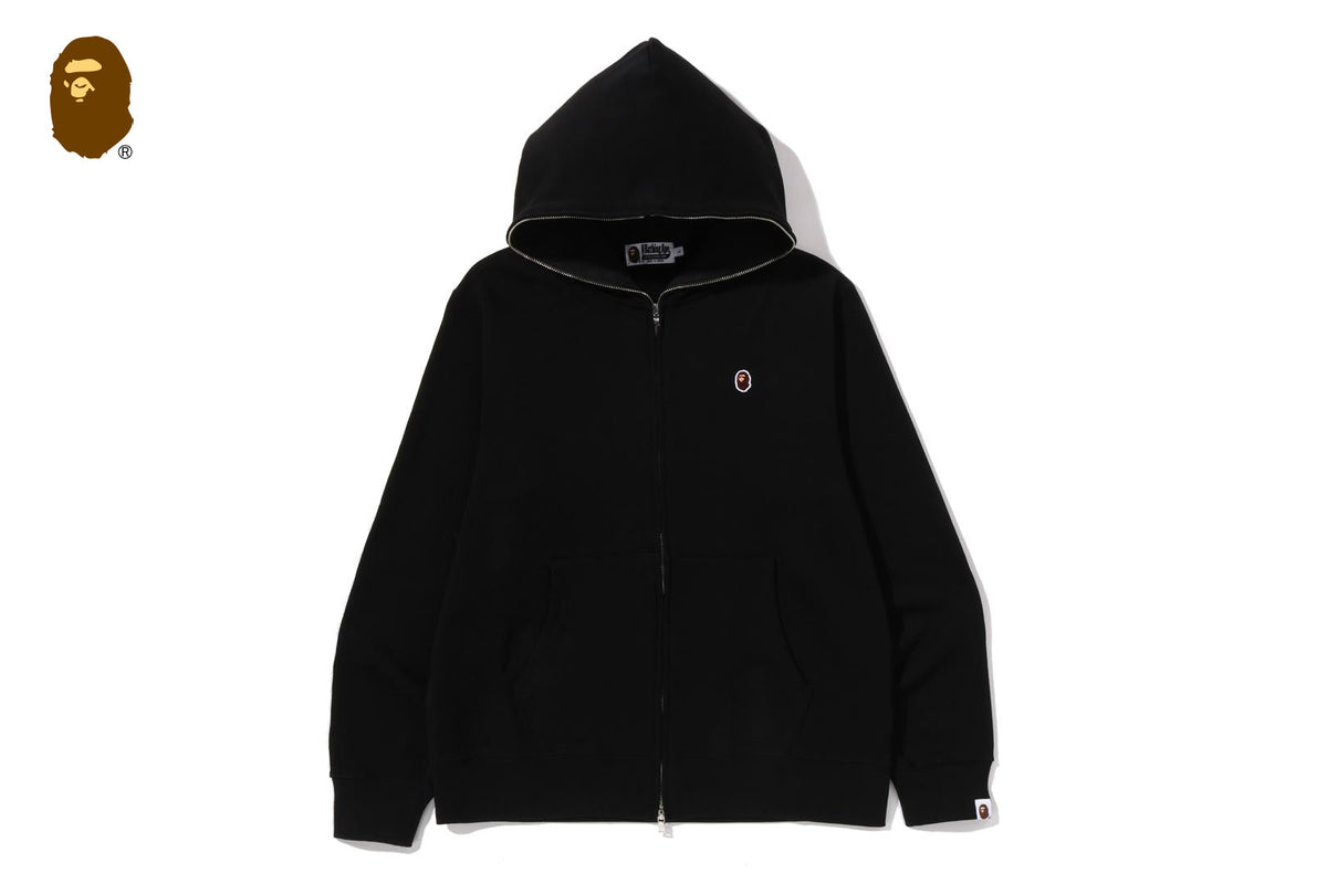 BAPE ONE POINT REGULAR FIT FULL ZIP HOODIE