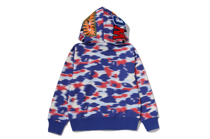 BAPE SCREEN CAMO SHARK FULL ZIP HOODIE