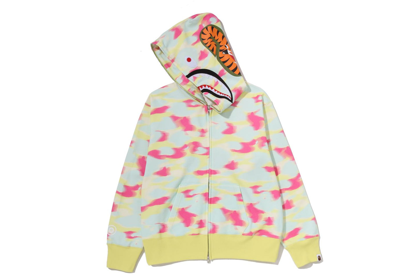 BAPE SCREEN CAMO SHARK FULL ZIP HOODIE