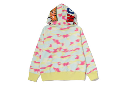 BAPE SCREEN CAMO SHARK FULL ZIP HOODIE