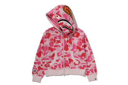 BAPE ABC CAMO 毛巾提花鯊魚剪裁全拉鏈連帽外套