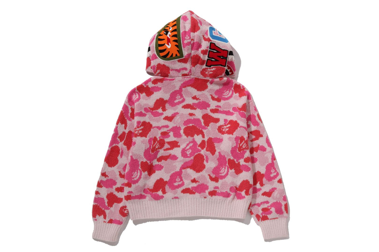 BAPE ABC CAMO 毛巾提花鯊魚剪裁全拉鏈連帽外套