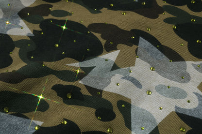 BAPE STA OVER PRINT 1ST CAMO CRYSTAL STONE 大學全拉鍊連帽外套
