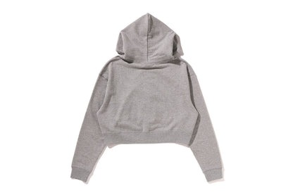 BAPE APE HEAD ONE POINT CROPPED ZIP HOODIE