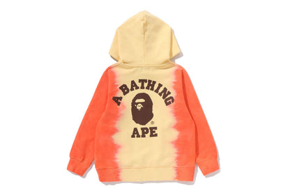 BAPE 漸層大學款拉鍊連帽外套