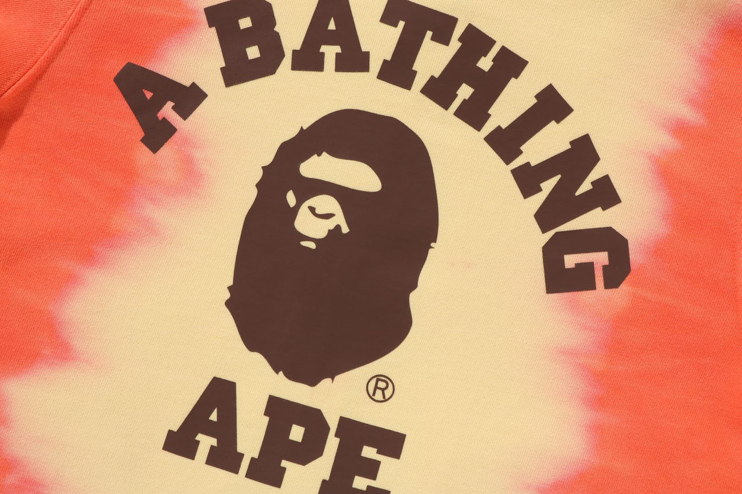 BAPE 漸層大學款拉鍊連帽外套