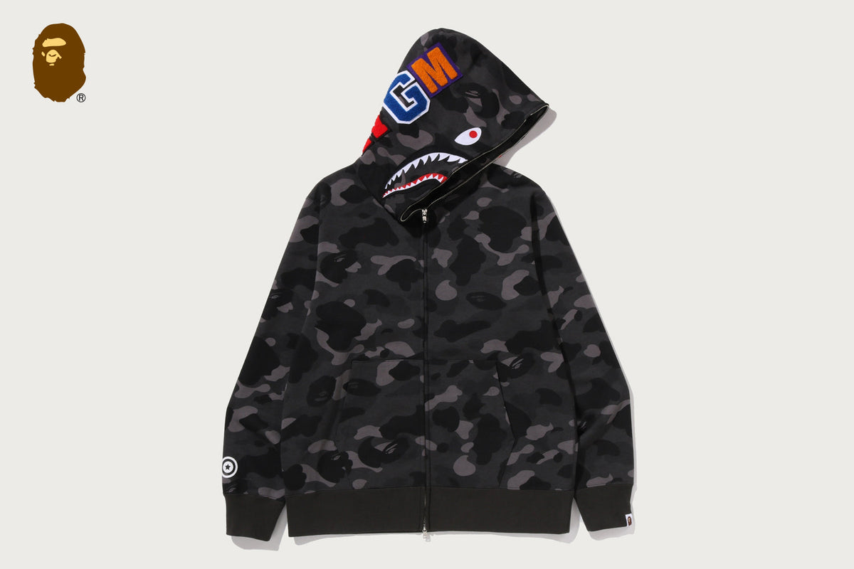 BAPE COLOR CAMO SHARK FULL ZIP HOODIE