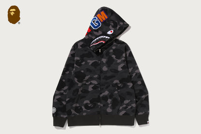 BAPE COLOR CAMO SHARK FULL ZIP HOODIE