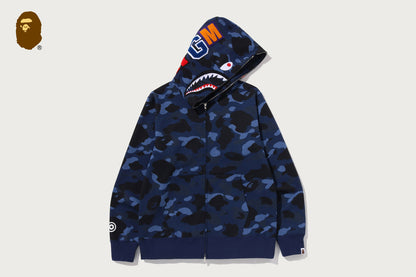 BAPE COLOR CAMO SHARK FULL ZIP HOODIE
