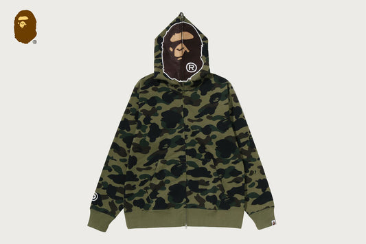 BAPE 1ST CAMO 2ND APE 全拉鍊連帽衫