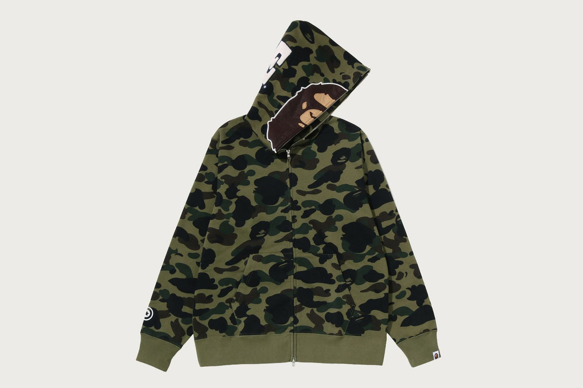 BAPE 1ST CAMO 2ND APE 全拉鍊連帽衫