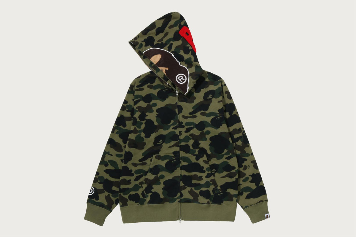 BAPE 1ST CAMO 2ND APE 全拉鍊連帽衫