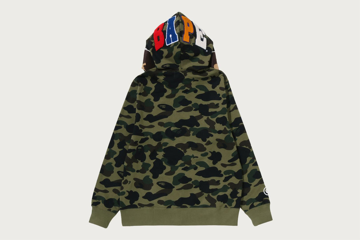 BAPE 1ST CAMO 2ND APE 全拉鍊連帽衫